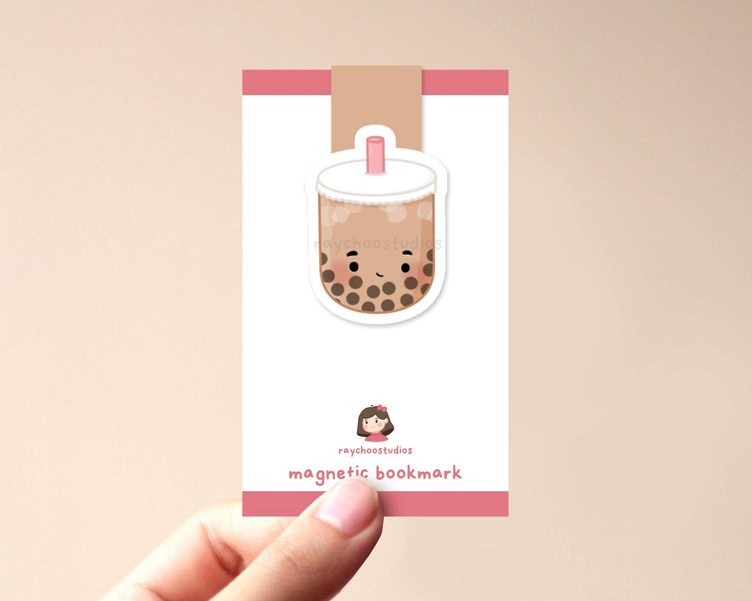 Milk Tea Boba Magnetic Bookmark
