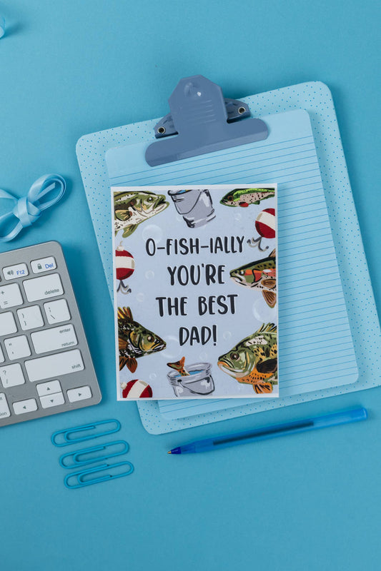 O-Fish-Ially You're The Best Dad! - Greeting Card
