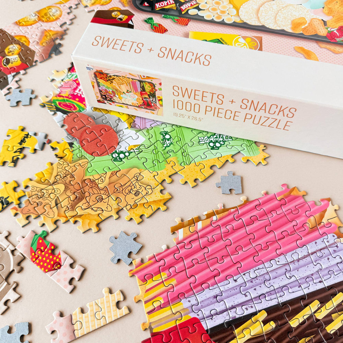 Sweets + snacks 1000 piece jigsaw puzzle