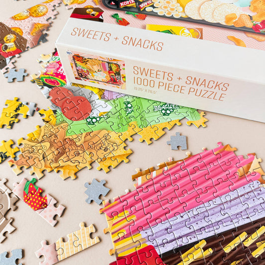 Sweets + snacks 1000 piece jigsaw puzzle