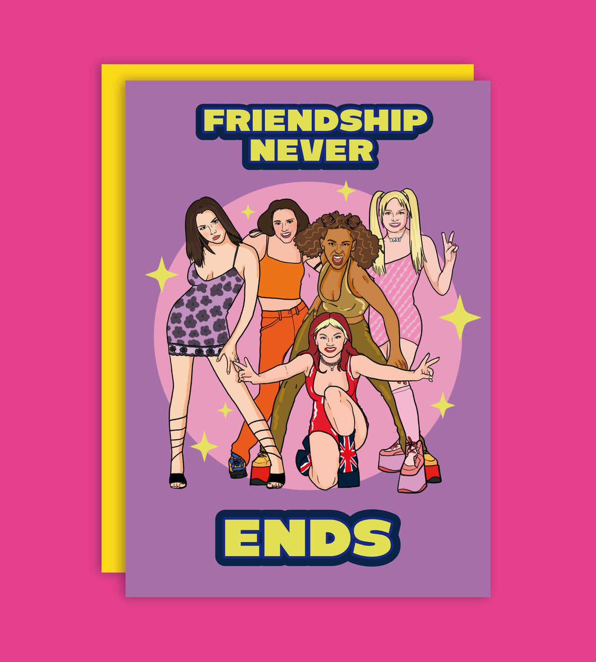 Friendship Never Ends Birthday Greeting Card