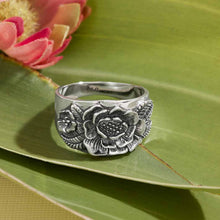 Load image into Gallery viewer, Sterling Silver Peony Ring
