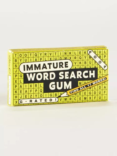 Immature Word Search Gum - Front & Company: Gift Store