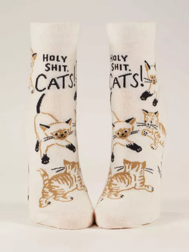 Holy Shit. Cats! Ankle Socks - Front & Company: Gift Store