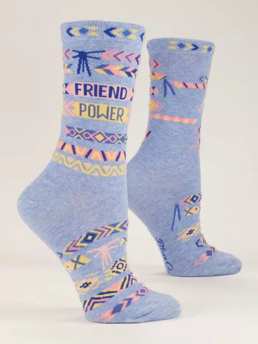 Friend Power Crew Socks - Front & Company: Gift Store