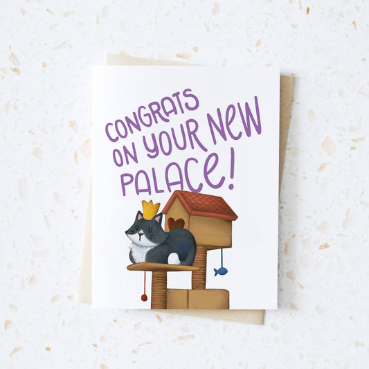 Housewarming Cat Palace Card
