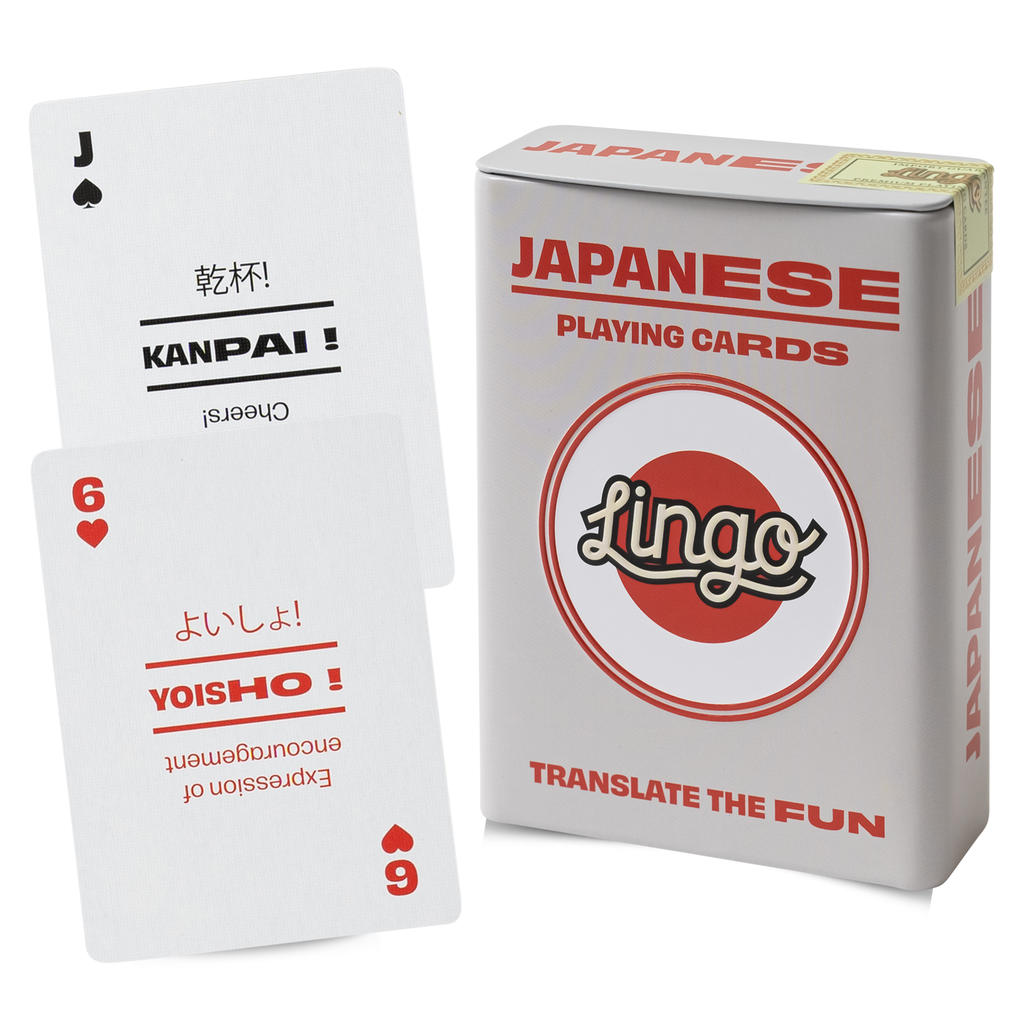 Japanese Travel Playing Cards in Tin Travel Case