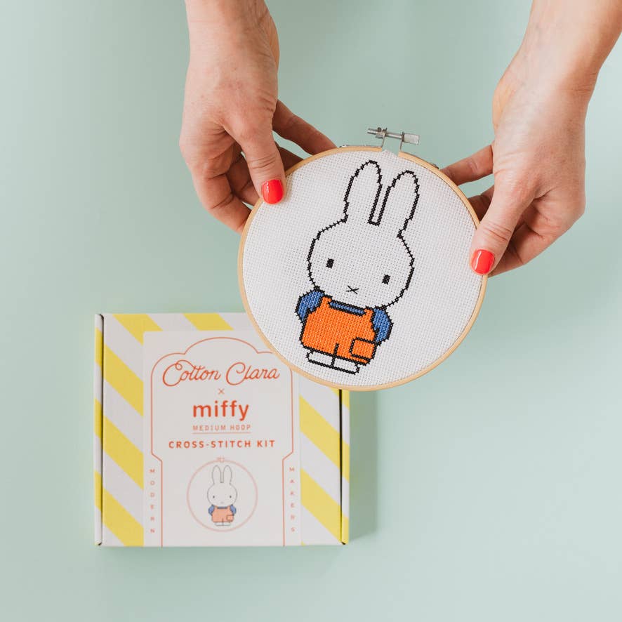Miffy Yellow Cross Stitch Kit Beginner Friendly
