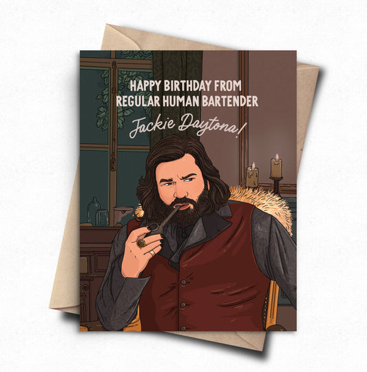 Funny Laszlo Birthday Card Jackie Daytona Vampire Bday Gift