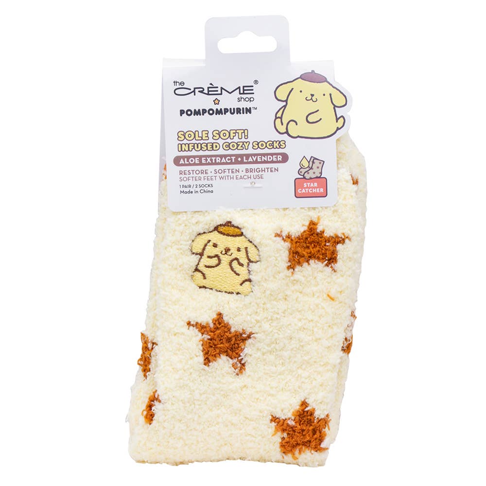 THE CREME SHOP POMPOMPURIN SOLE SOFT INFUSED COZ, SAT 01307