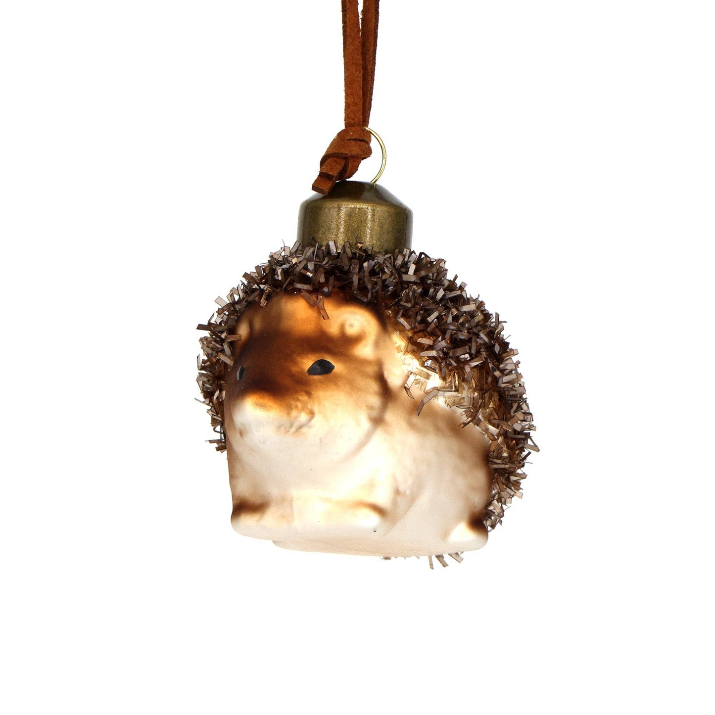 Christmas Ornament Glass Animal Vintage Hedgehog
