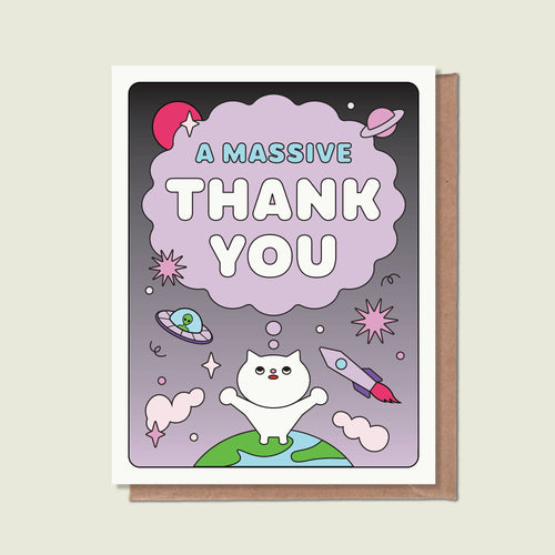 A Massive Thank You Greeting Card - Front & Company: Gift Store