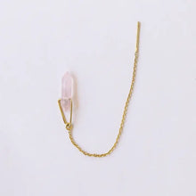 Load image into Gallery viewer, Threader - Rose Quartz - Earring
