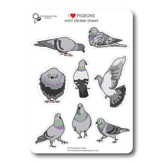 Pigeon Sticker Sheet