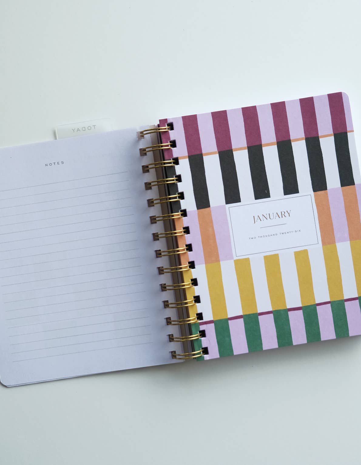 2026 Pocket Size Planner, Painted Stripes