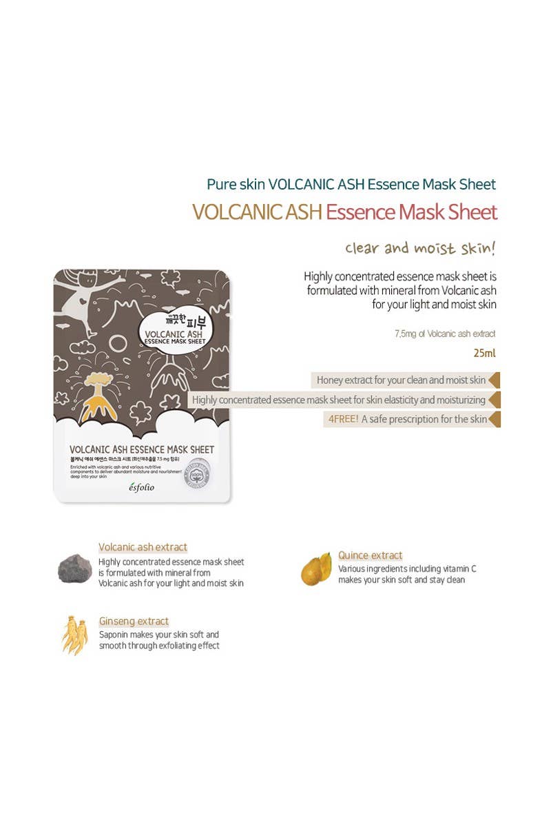 Essence Mask Sheet Volcanic Ash