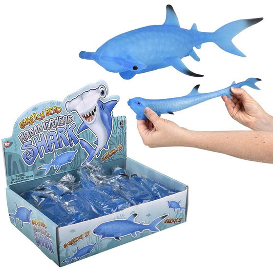 9" STRETCH BEAD HAMMERHEAD SHARK