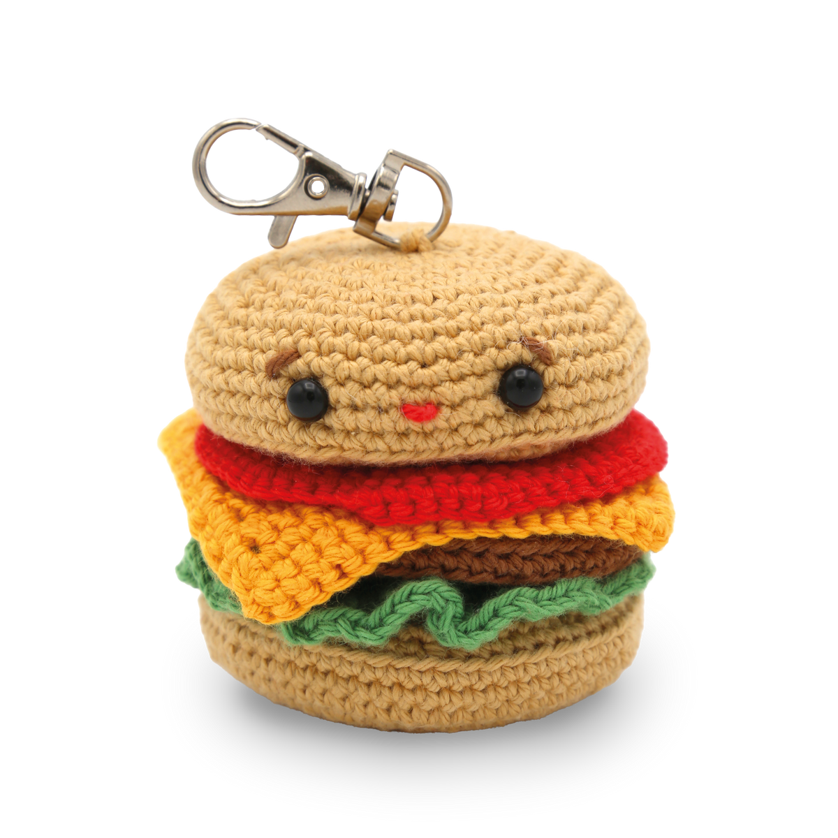 DIY Crochet Kit - Hamburger Bag Charm