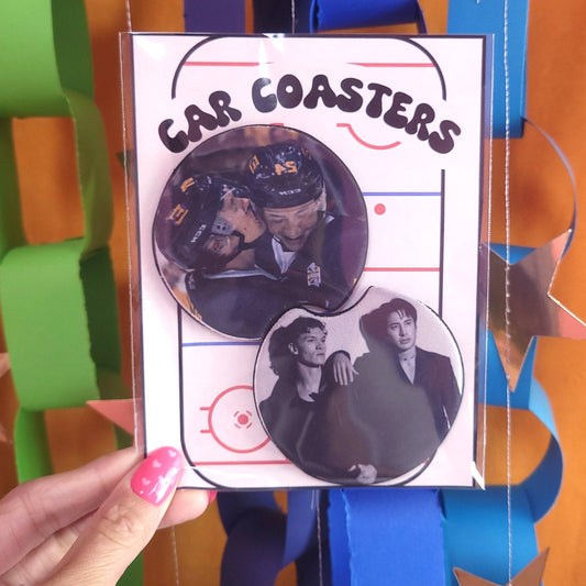 Heated Rivalry Mismatch Car Coaster Sets
