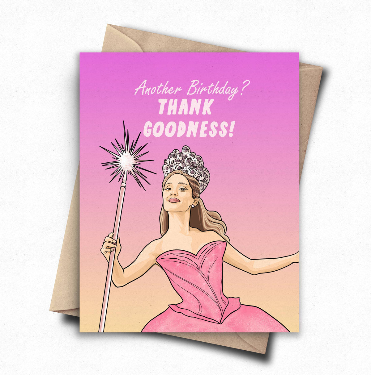Thank Goodness Birthday Card - Funny Pop Culture Movie Card