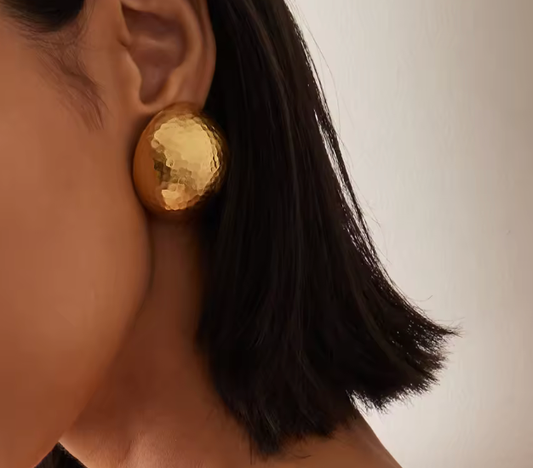 Pop It  Button Earrings, Earring Steel Leaver Back
