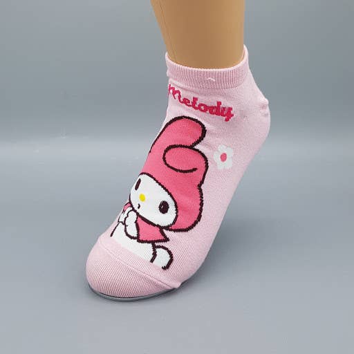 Sanrio Cotton Sneakers Happy Vibes ankle Cotton Socks