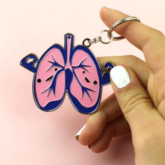 Lung Keychain - My Lung Life is Crazy