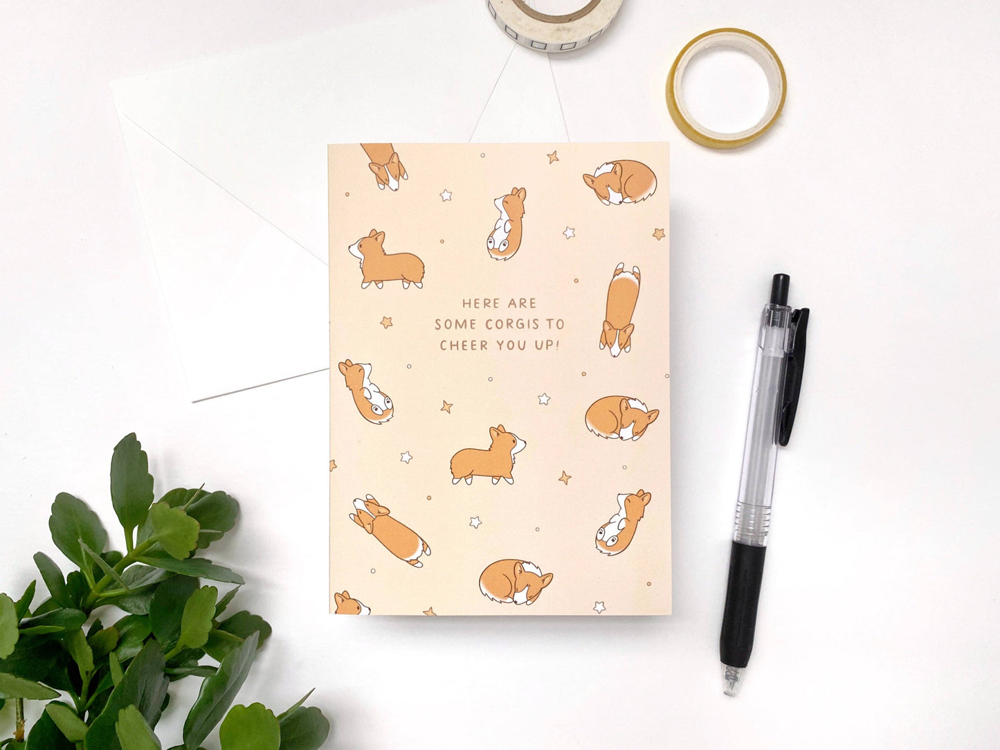 Cute Corgis to Cheer You Up Greeting Card