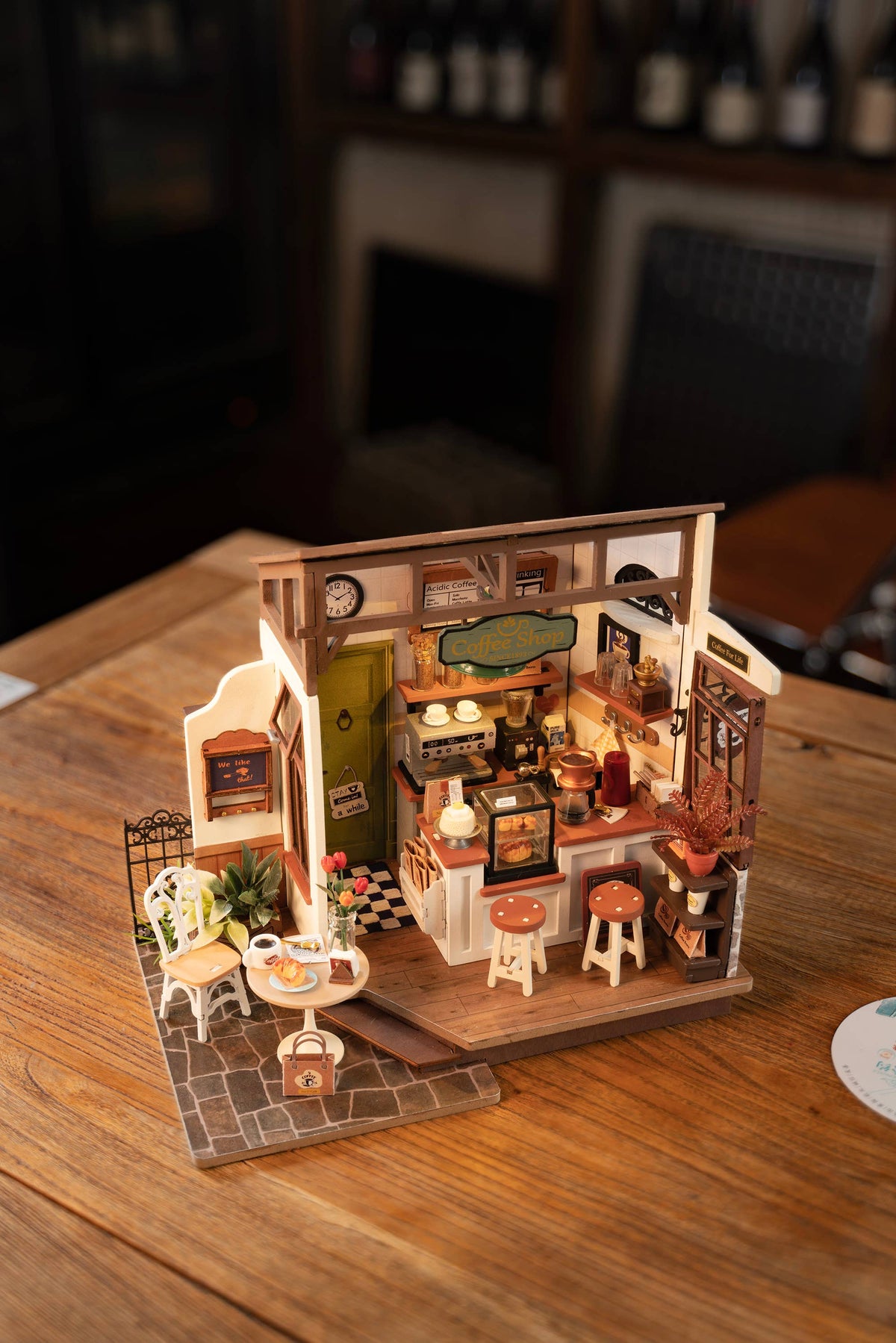 DIY Miniature House Kit: Slow Life Café
