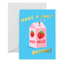 Load image into Gallery viewer, STRAWBERRY MILK - Birthday Card
