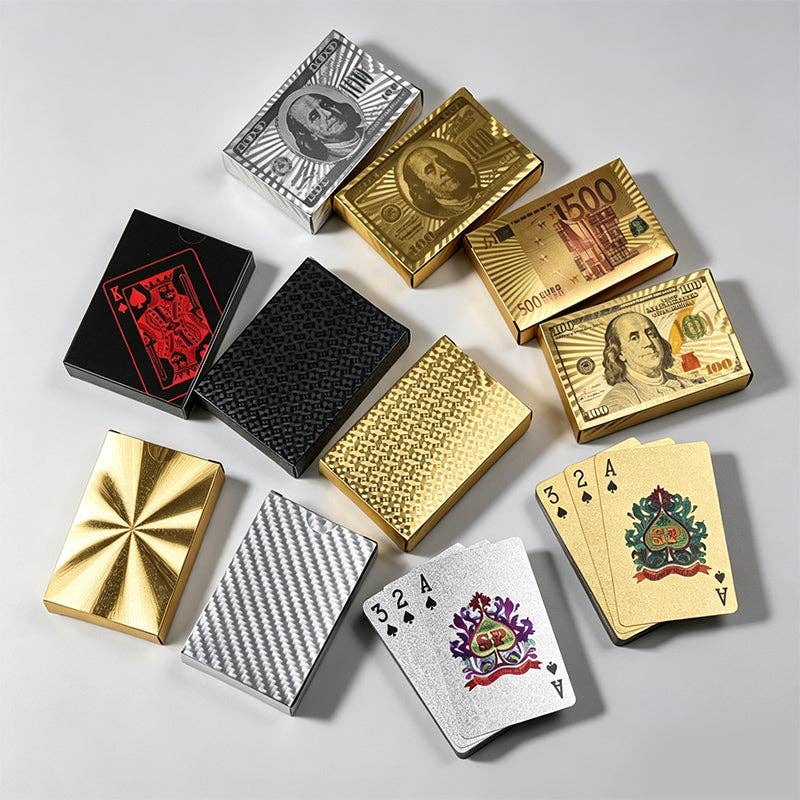 Dollar Pattern Waterproof Playing Cards