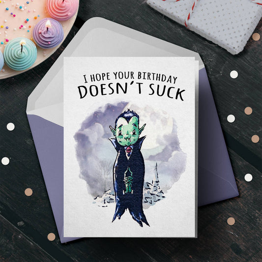 "Doesn't Suck" - Funny Twilight Vampire Birthday Card