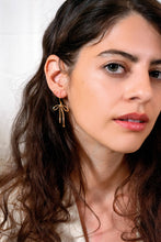Load image into Gallery viewer, Bad to the Bow Earrings - 18K Gold Plated
