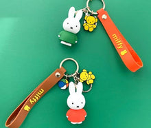 Load image into Gallery viewer, Miffy Charaters Figure Key Holder-Bag Charm, Gift Key Ring
