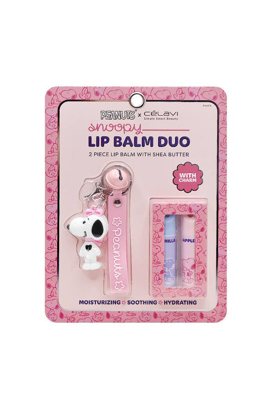 Peanuts Snoopy Lip Balm Duo Charm Keychain