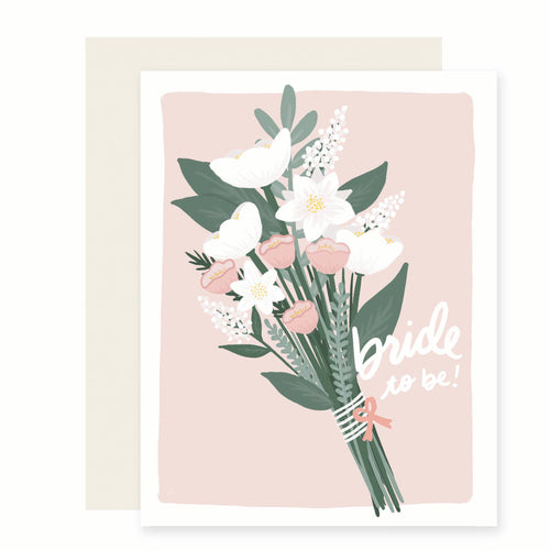 Bride Bouquet | Bride To Be | Wedding Bridal Shower Card - Front & Company: Gift Store