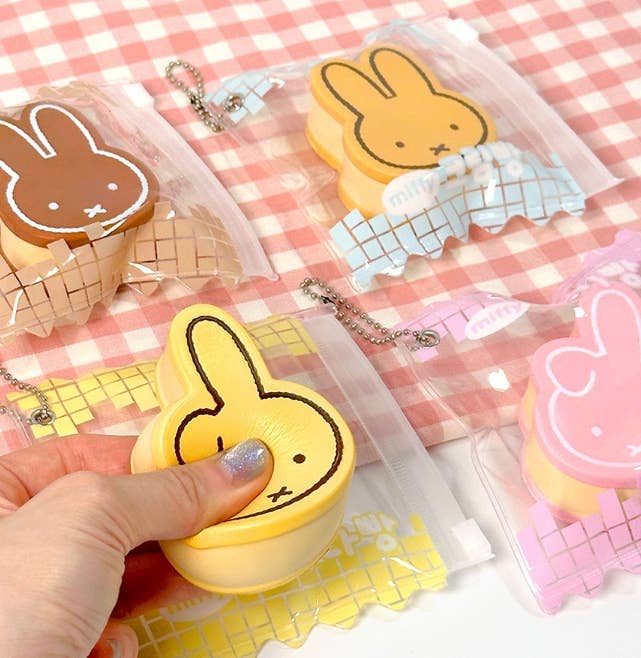 LIMITED!! Miffy Bread Squishy Pouch Keyring