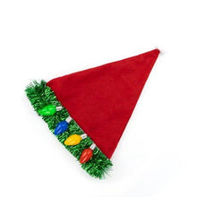 Load image into Gallery viewer, Uncle Bob&#39;s Tacky Tinsel Light-Up Santa Hat
