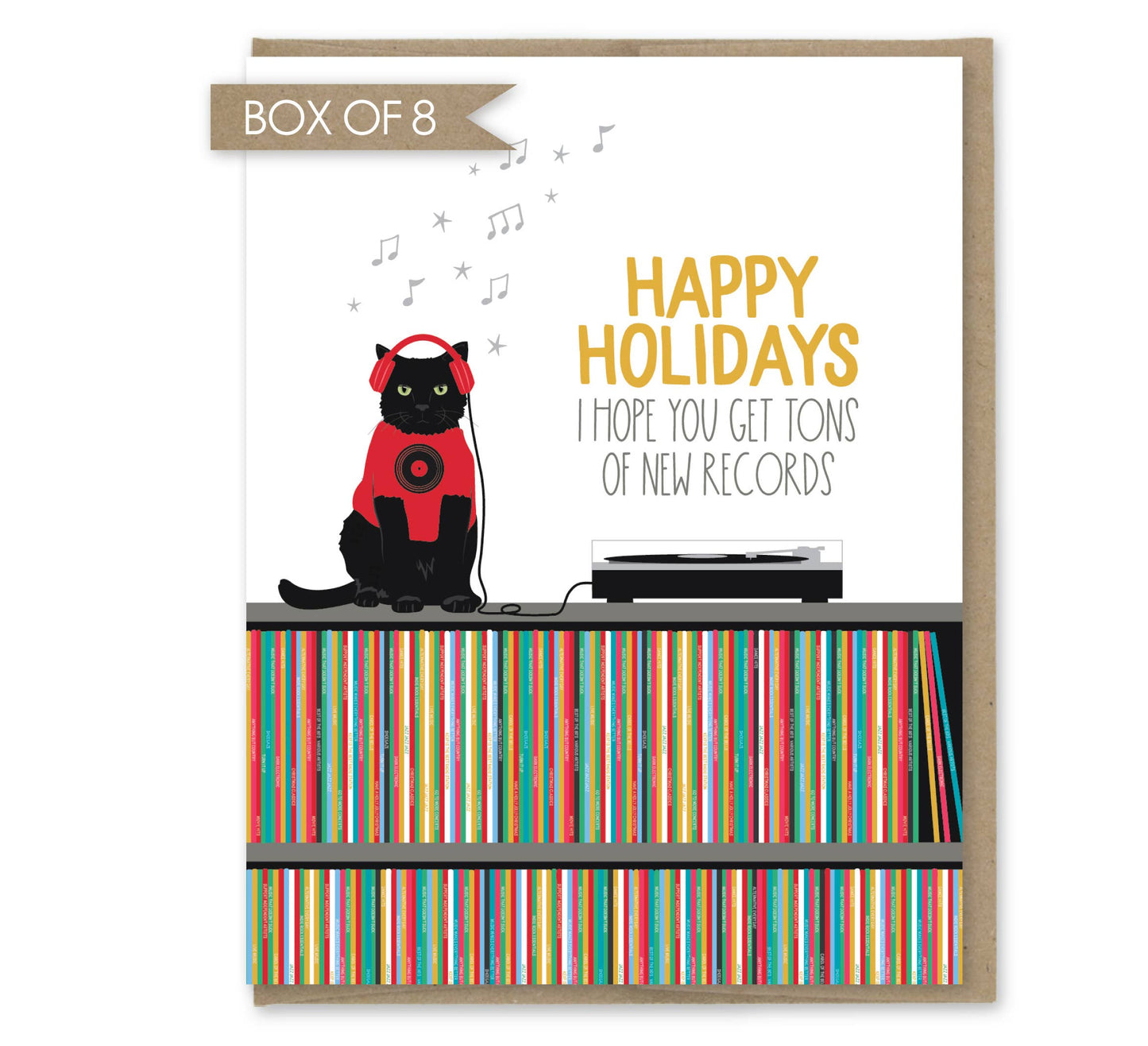 Holiday New Records Card	 - Box of 8