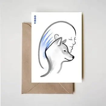 Virgo Horoscope Sumi-E Ink Zen Bda