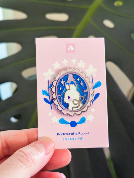 Enamel Pin - Portrait of a Rabbit