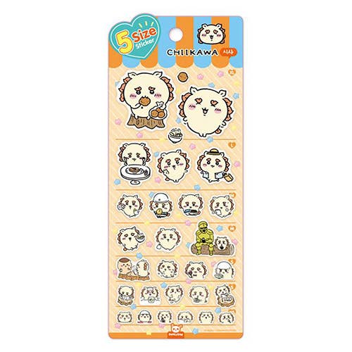 Chiikawa & Friends 5 Sizes Jelly Coating Deco Stickers