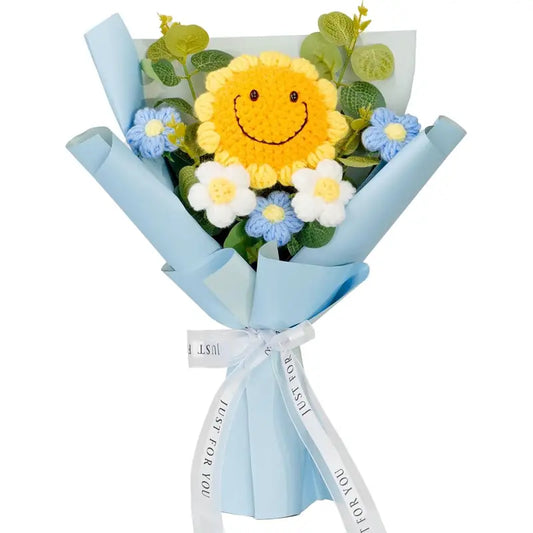 Crochet happy smile Sunflower Bouquet