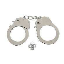 Load image into Gallery viewer, Silver Metal Handcuffs Roleplay Sexy
