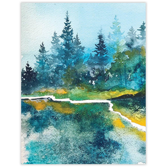 Lakeshore Forest Blank Notecard