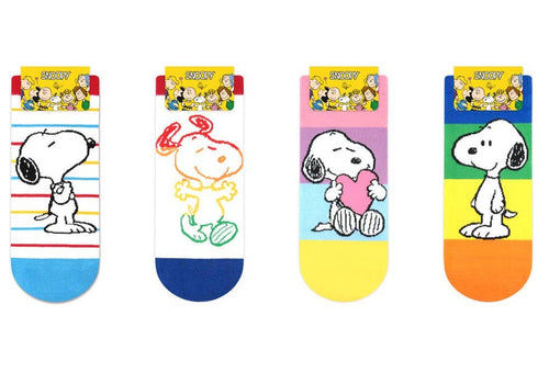 Peanuts Snoopy Charlie Brown ankle Socks/ Cotton Ultra Soft - Front & Company: Gift Store