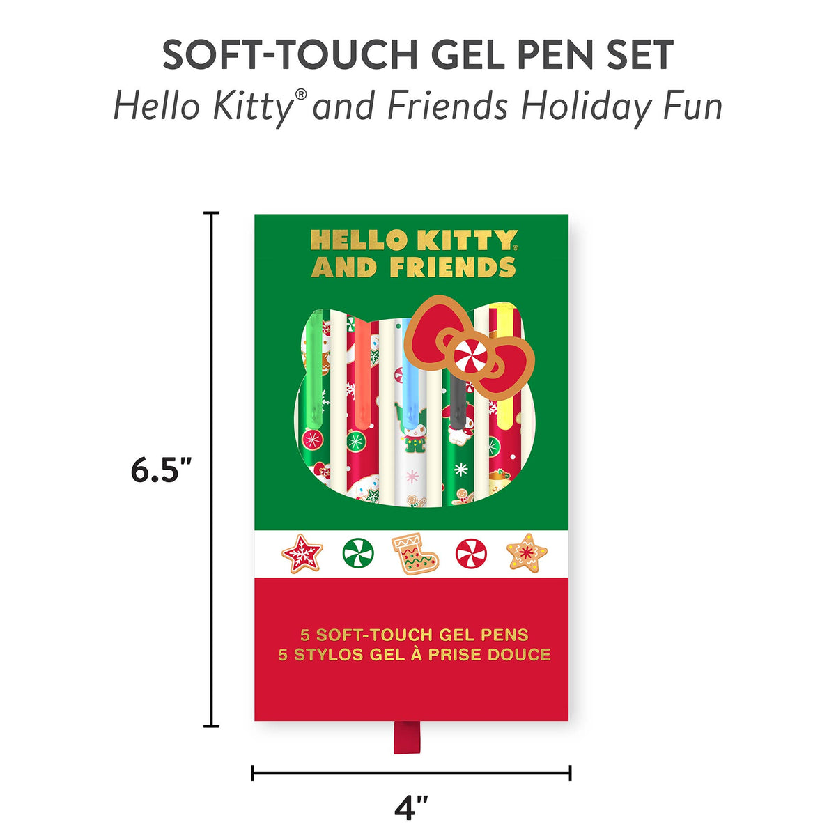 Hello Kitty & Friends Holiday Soft-Touch Gel Pens