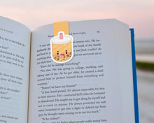 Load image into Gallery viewer, Passion Fruit Tea Boba Magnetic Bookmark
