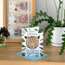 Load image into Gallery viewer, Majestic Jaguar Birthday Card
