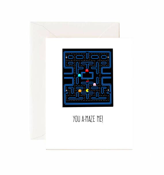 You A-maze Me Greeting Card